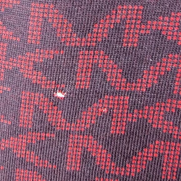 Michael Kors Men's Red & Black Signature Logo Monogram Polo Shirt Size Medium - Picture 9 of 9